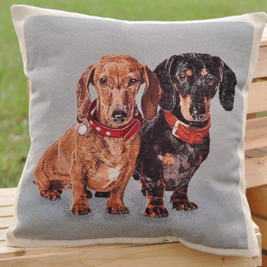 Poszewka na poduszkę Dwa jamniki