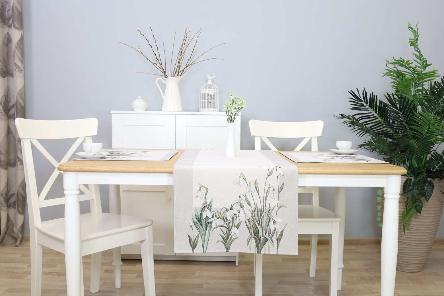 Bieżnik stołowy Śnieżyczki - obrazek 4