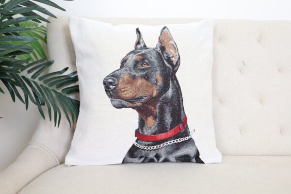 Dvipusis pagalvės užvalkalas Dobermanas