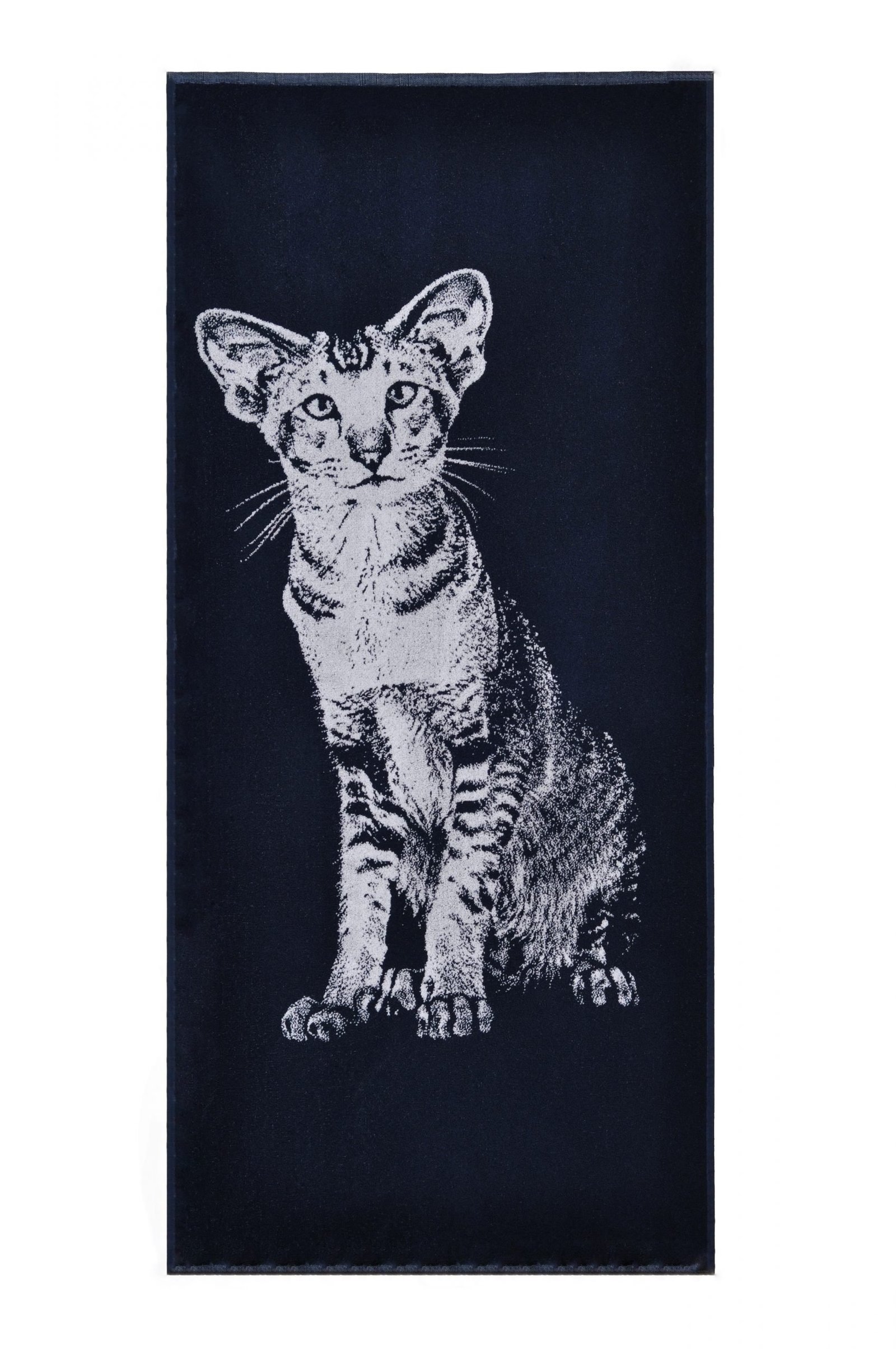 Bawełniany ręcznik kąpielowy Kot orientalny - obrazek 2