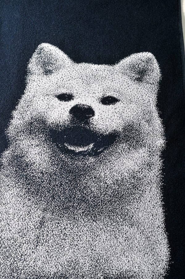 Bawełniany ręcznik Akita Inu - obrazek 3