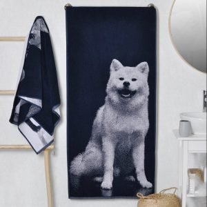Bawełniany ręcznik Akita Inu