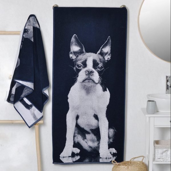 Bawełniany ręcznik Boston Terrier