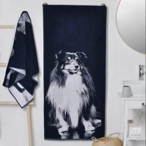 Bawełniany ręcznik Owczarek szetlandzki Sheltie