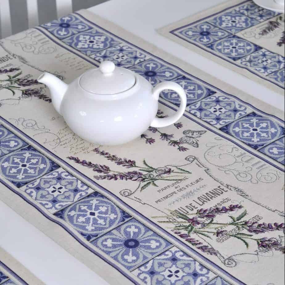 Bieżnik stołowy Lawendy w ornamentach - obrazek 2