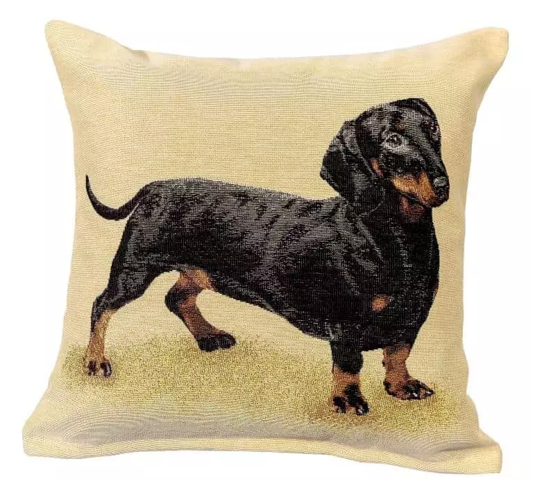 Poszewka na poduszkę Czarny jamnik