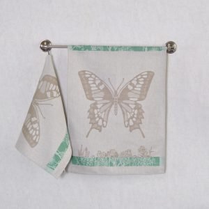 Lniany ręcznik kuchenny Motyl