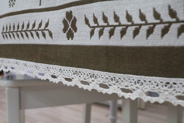 Bawełniany obrus Brązowe Tulipany / Kup jeden, drugi gratis! - obrazek 4