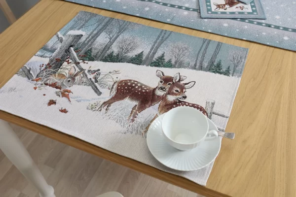Kalėdinė stalo servetėlė Žiemos Idilė - obrazek 4