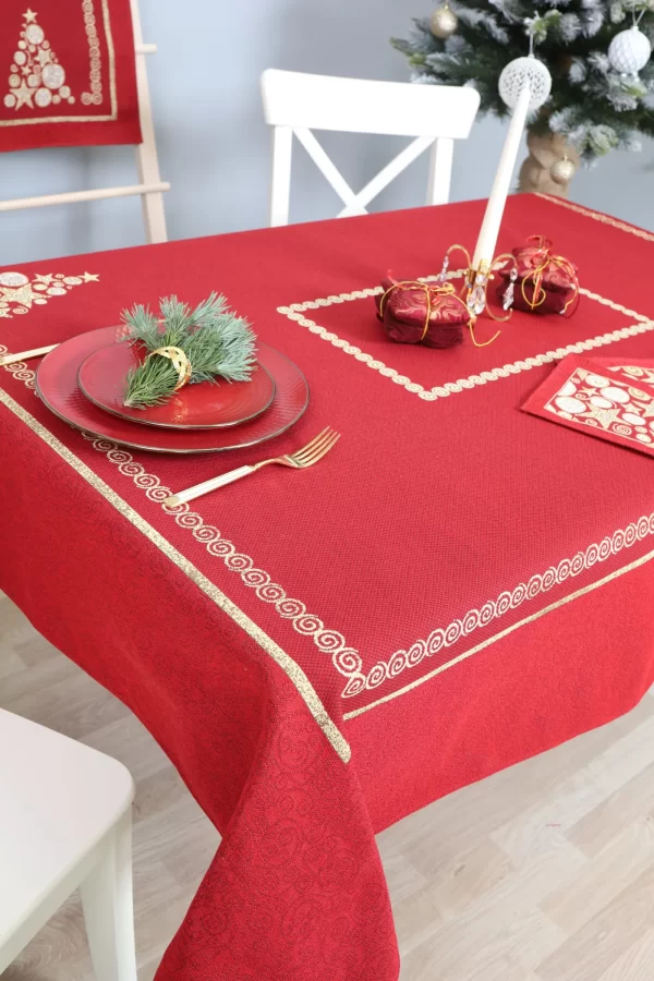 Kalėdinė staltiesė Šventinė Elegancija - obrazek 6