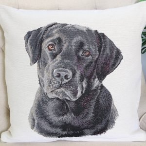 Dvipusis pagalvės užvalkalas Juodas labradoras