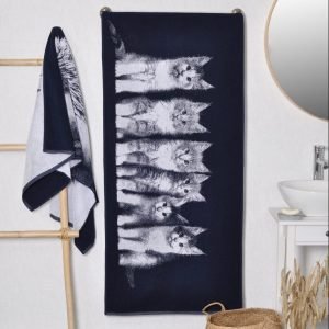 Bawełniany ręcznik kąpielowy Kocie asorti