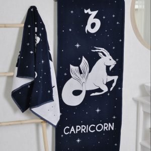 Medvilninis vonios rankšluostis Zodiakas Ožiaragis