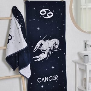 Medvilninis vonios rankšluostis Zodiakas Vėžys
