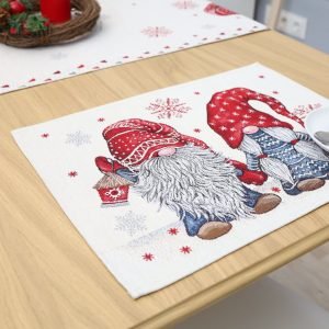 Kalėdinė stalo servetėlė Du Nykštukai