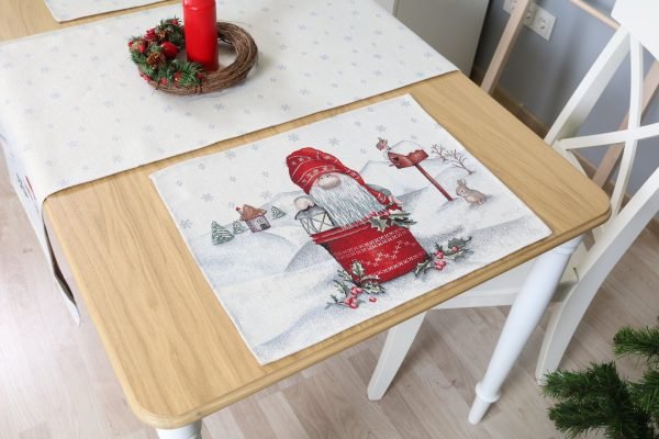 Kalėdinė stalo servetėlė Nykštukai - obrazek 3