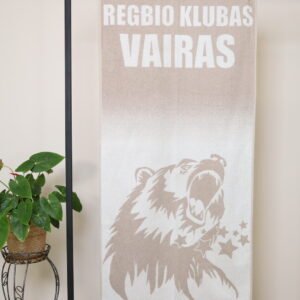Individualūs austi rankšluosčiai pagal užsakymą - Regbio klubo pavyzdys| Textile Idea