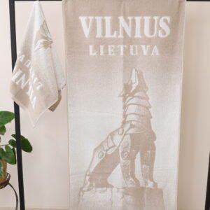 Individualūs austi rankšluosčiai pagal užsakymą - Vilnius pavyzdys| Textile Idea