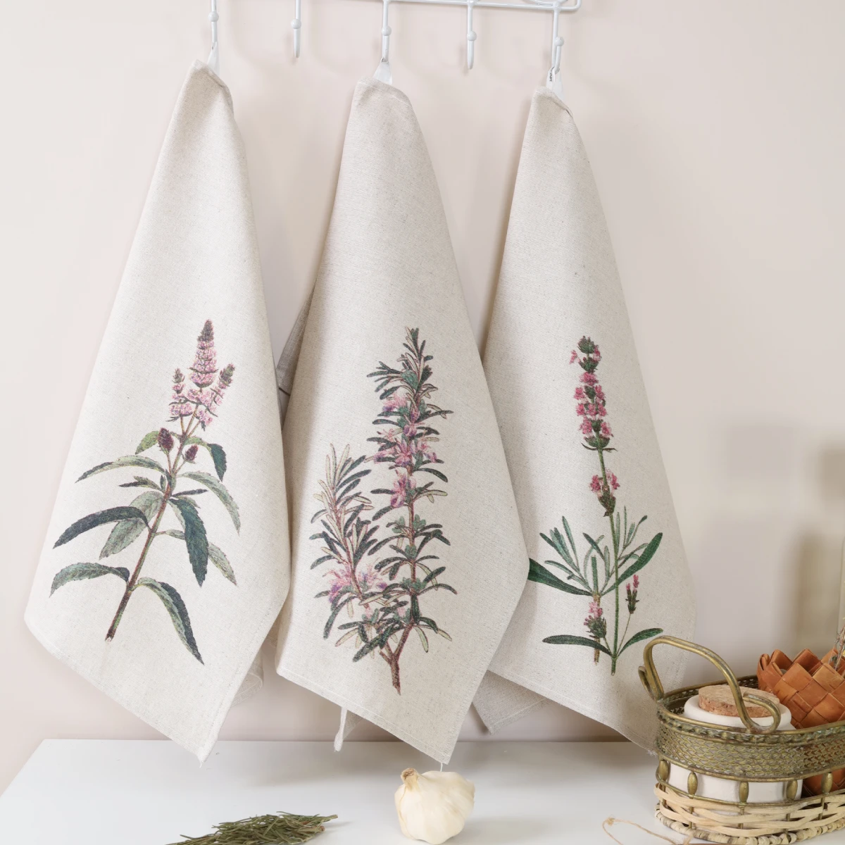 Zestaw ręczników kuchennych Prowansja (3 szt.) - obrazek 3