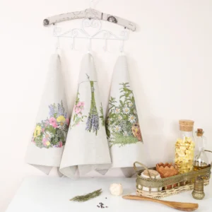 Zestaw ręczników kuchennych Małe zioła (3 szt.)