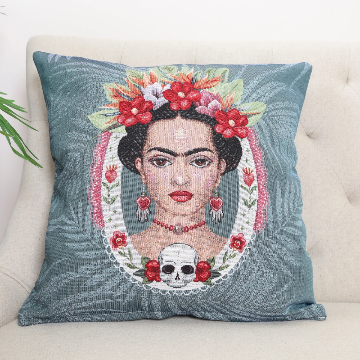 Dwustronna poszewka na poduszkę Frida Kahlo