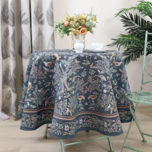 Okrągły obrus William Morris Raj na ziemi 2