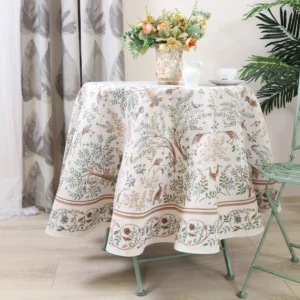 Okrągły obrus William Morris Raj na ziemi