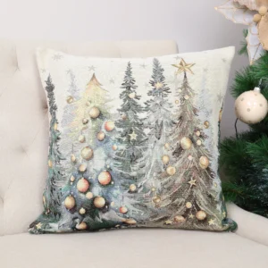 Dwustronna poszewka na poduszkę Święta wracają do domu (błyszcząca)