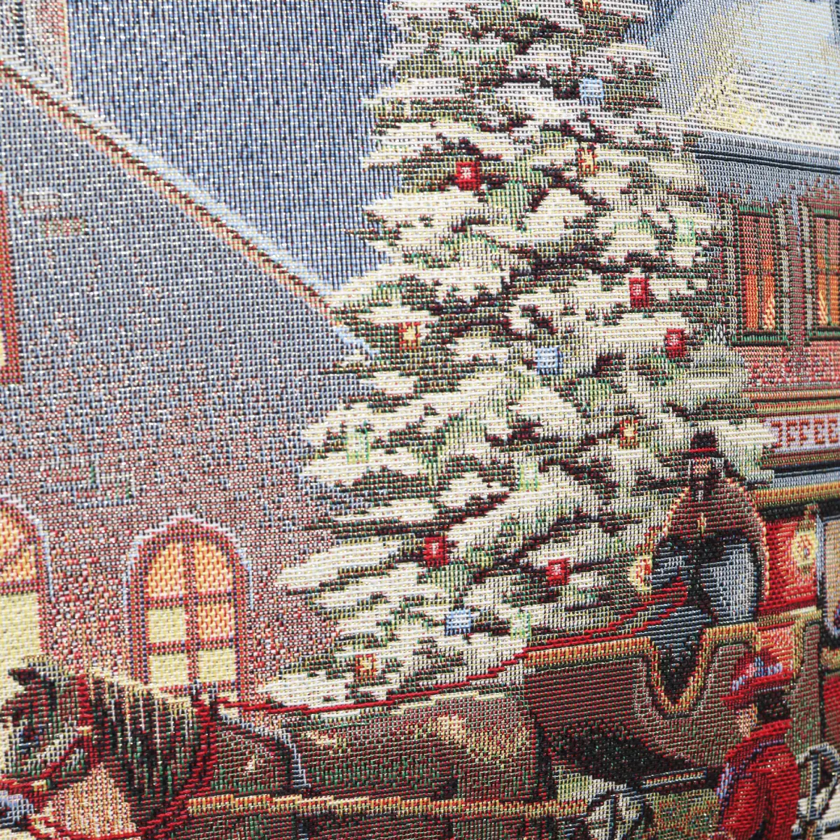 Dwustronna poszewka na poduszkę Świąteczny zgiełk (błyszcząca) - obrazek 6