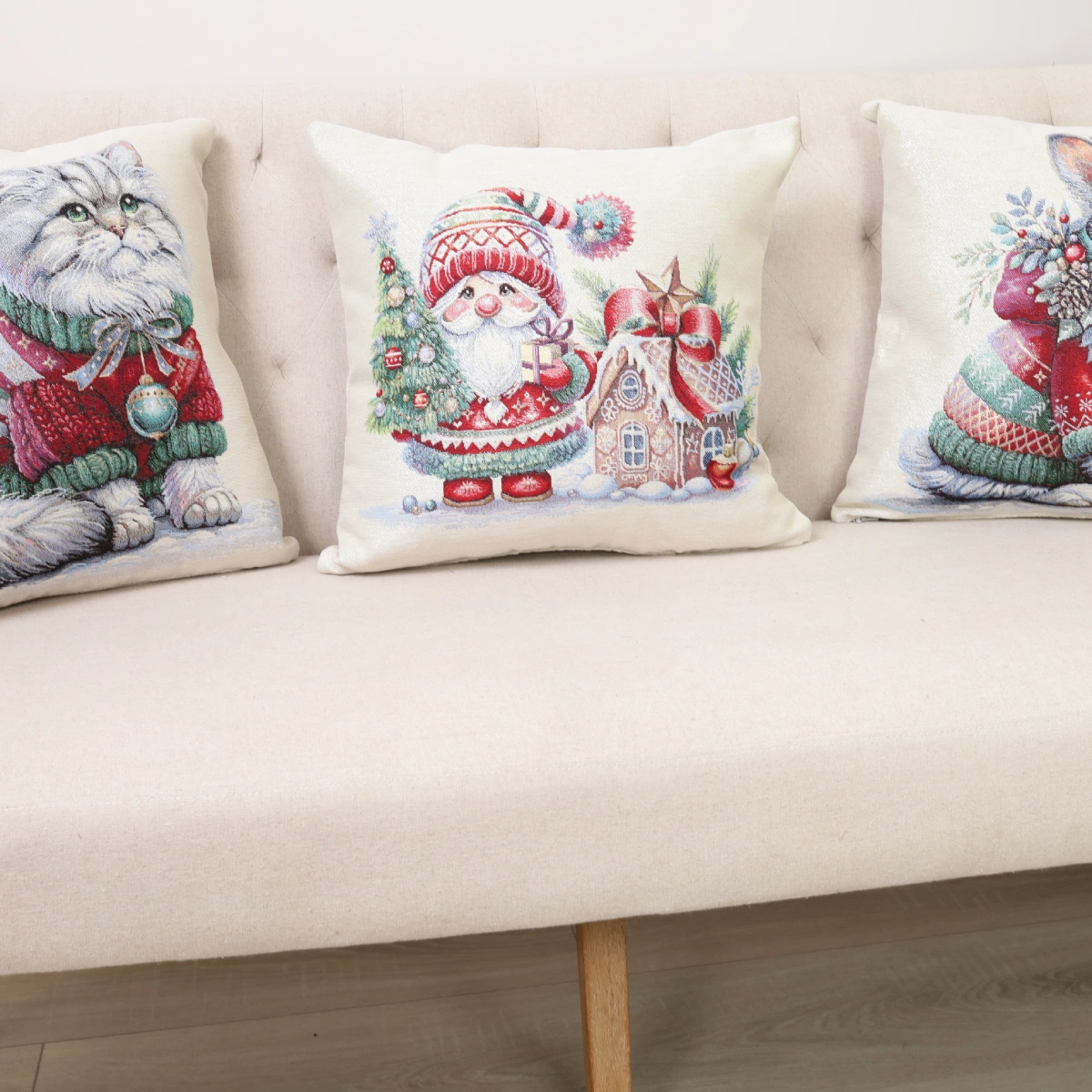 Dwustronna poszewka na poduszkę Strażnik świąt (błyszcząca) - obrazek 4