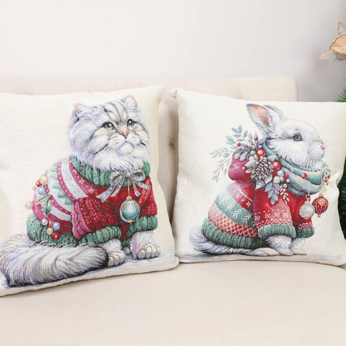 Dwustronna poszewka na poduszkę Posłaniec przytulności (błyszcząca) - obrazek 5