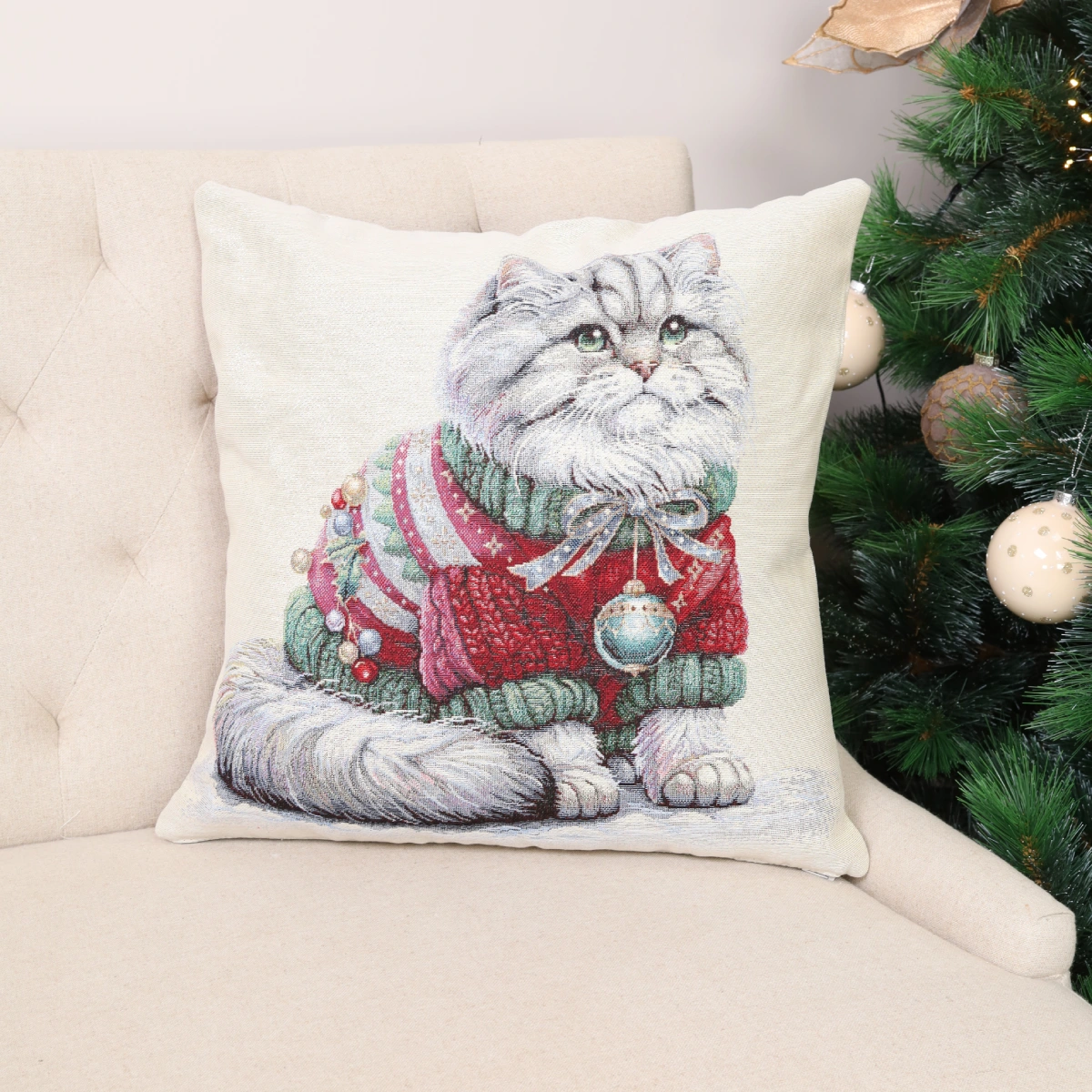 Dwustronna poszewka na poduszkę Strażnik świąt (błyszcząca) - obrazek 2