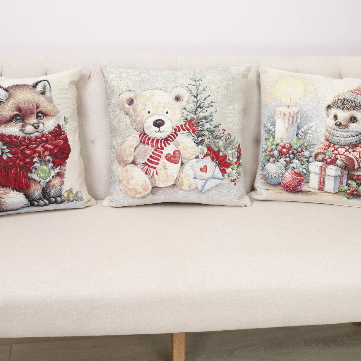 Dwustronna poszewka na poduszkę Dobry lisek (błyszcząca) - obrazek 4