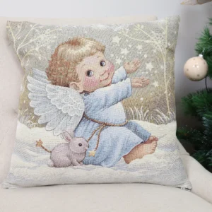 Dwustronna poszewka na poduszkę Anioł spokoju (błyszcząca)