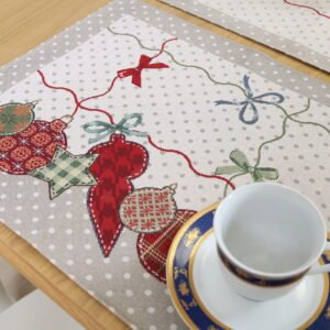 Serwetka świąteczna Bombki choinkowe