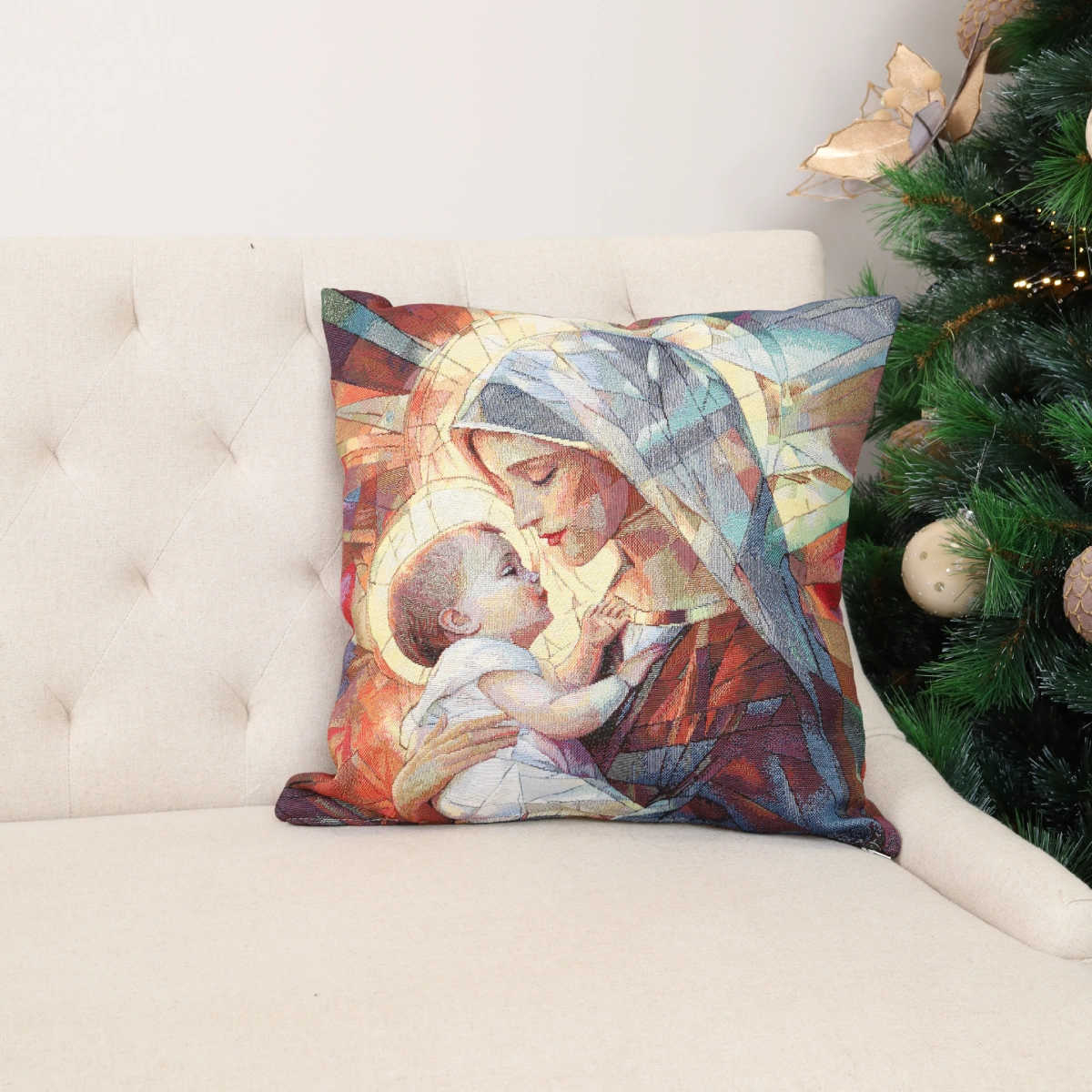 Dwustronna poszewka na poduszkę Początek wiary (błyszcząca) - obrazek 5