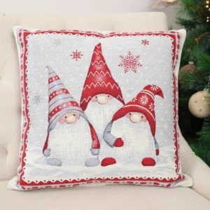 Dwustronna poszewka na poduszkę Trio skrzatów (błyszcząca)