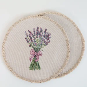 Okrągła serwetka Pole lawendy