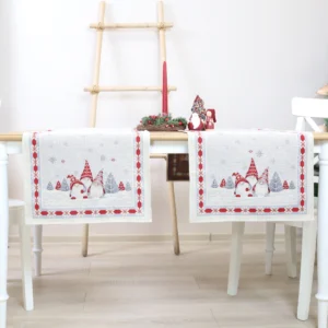 Bieżnik świąteczny Trio skrzatów (błyszczący)