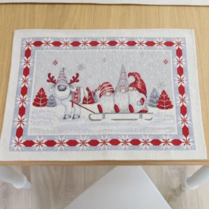 Serwetka świąteczna Trio skrzatów (błyszcząca)