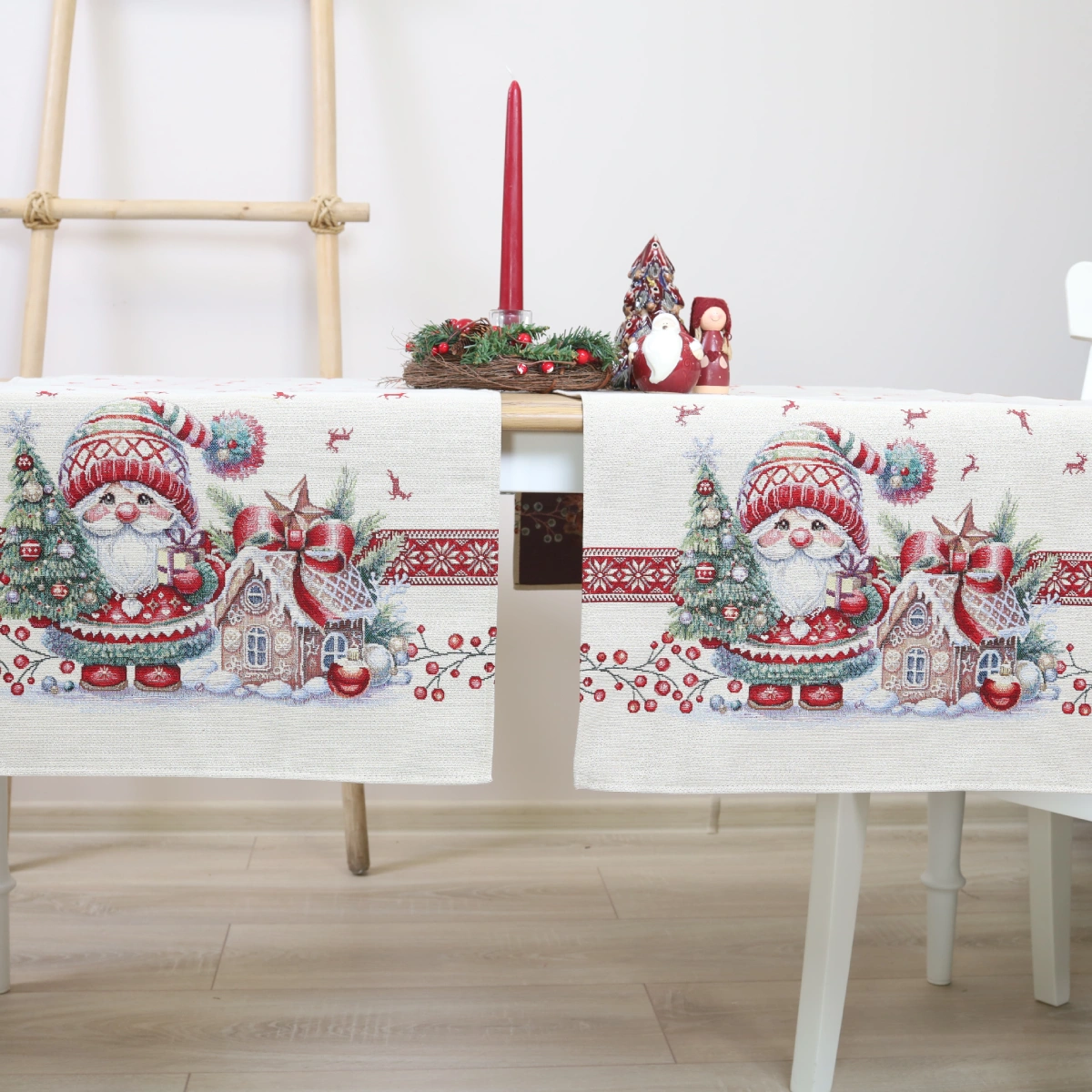 Bieżnik świąteczny Świąteczny nastrój (błyszczący)