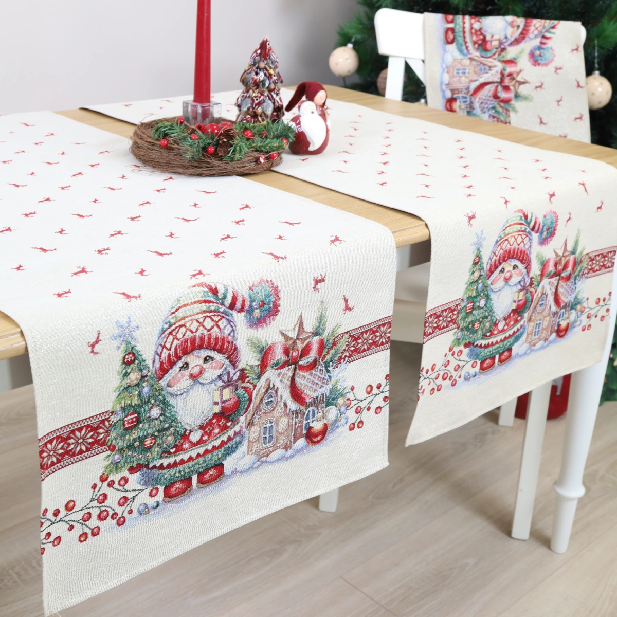 Bieżnik świąteczny Świąteczny nastrój (błyszczący) - obrazek 3