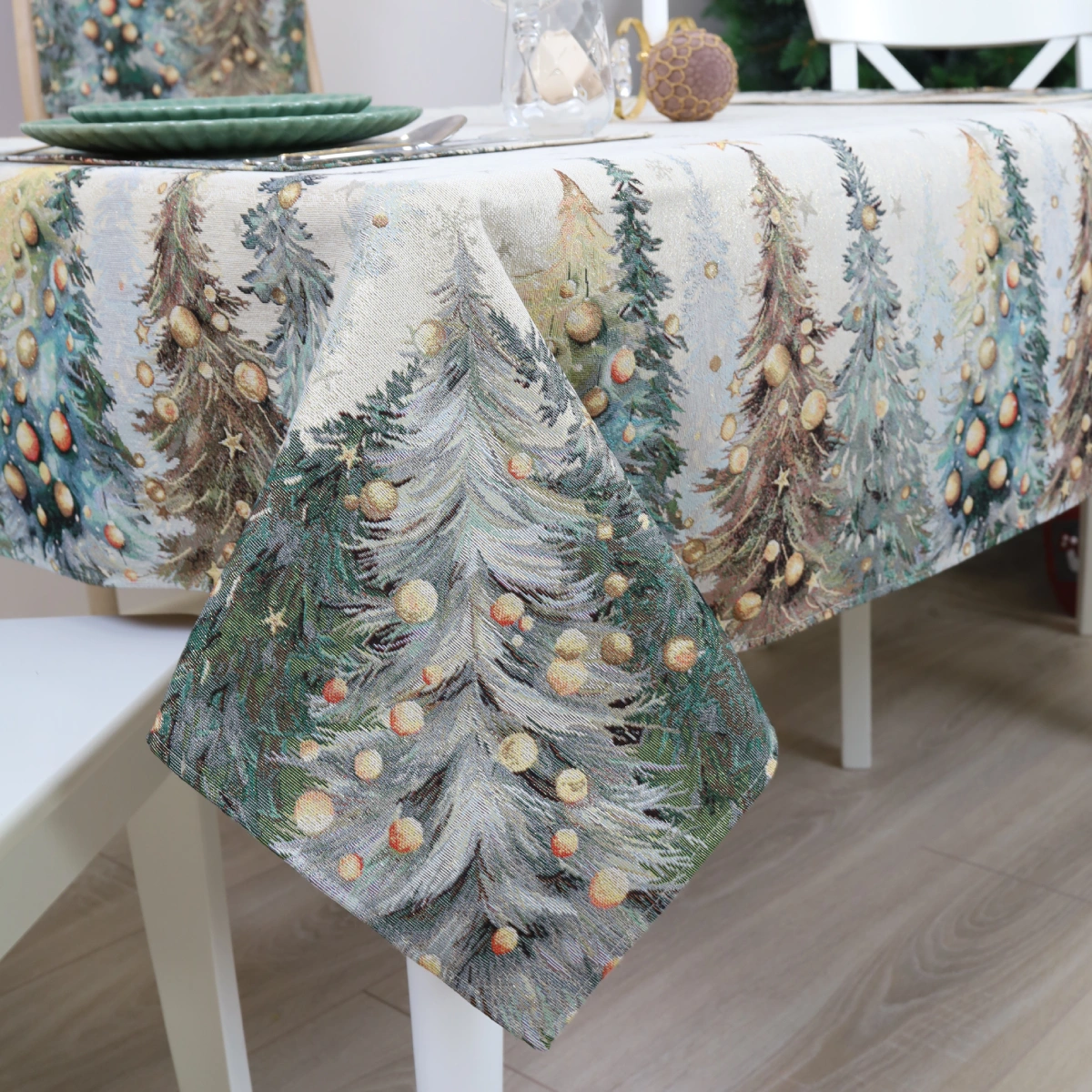 Obrus świąteczny Święta wracają do domu (błyszczący) - obrazek 5