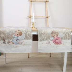 Bieżnik świąteczny Anioł (błyszczący)