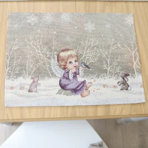 Serwetka świąteczna Aniołek (błyszcząca)