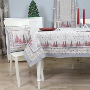 Obrus świąteczny Czerwony tajemniczy las