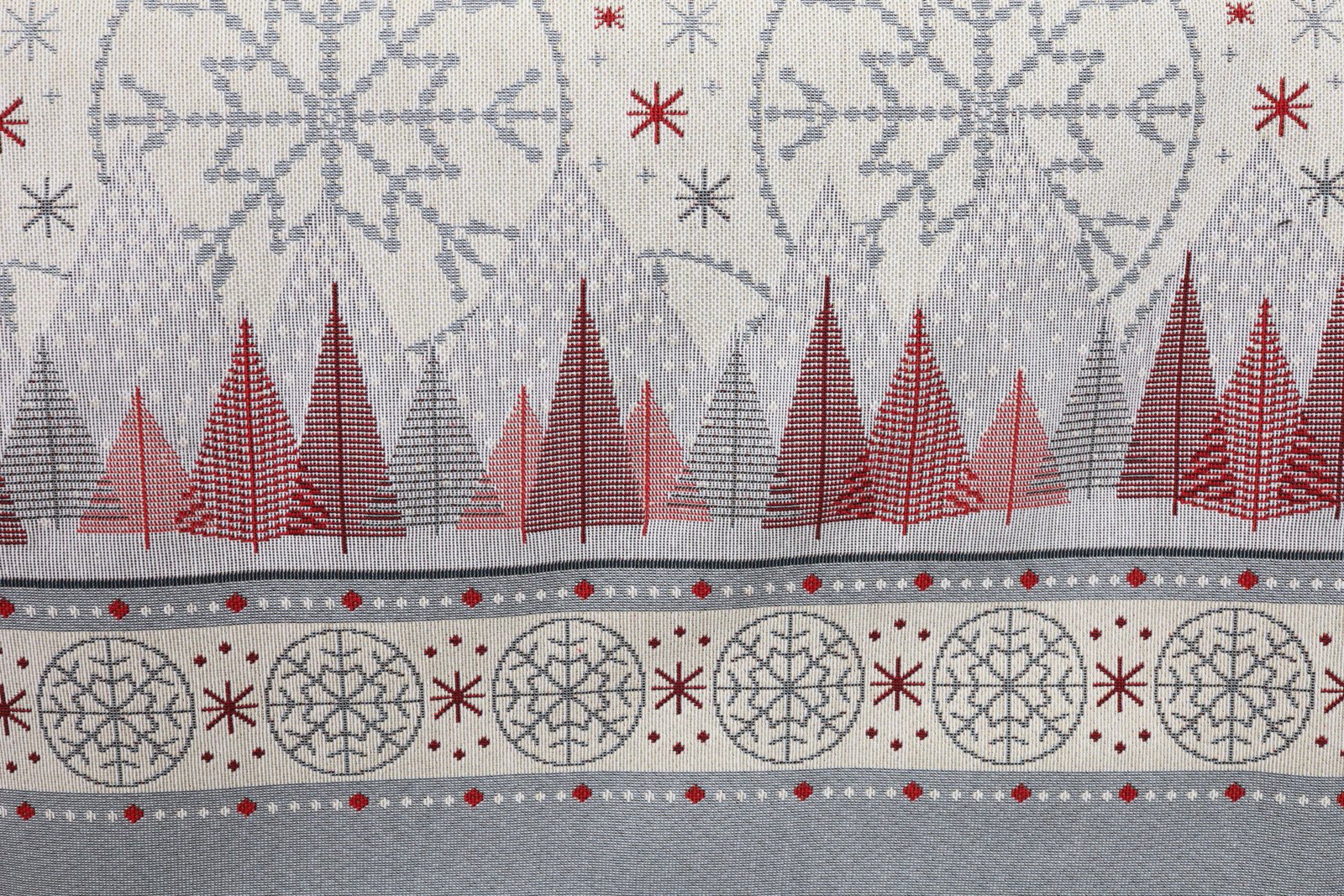 Obrus świąteczny Czerwony tajemniczy las - obrazek 4