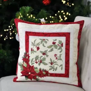 Świąteczna poszewka na poduszkę Świąteczne jagody