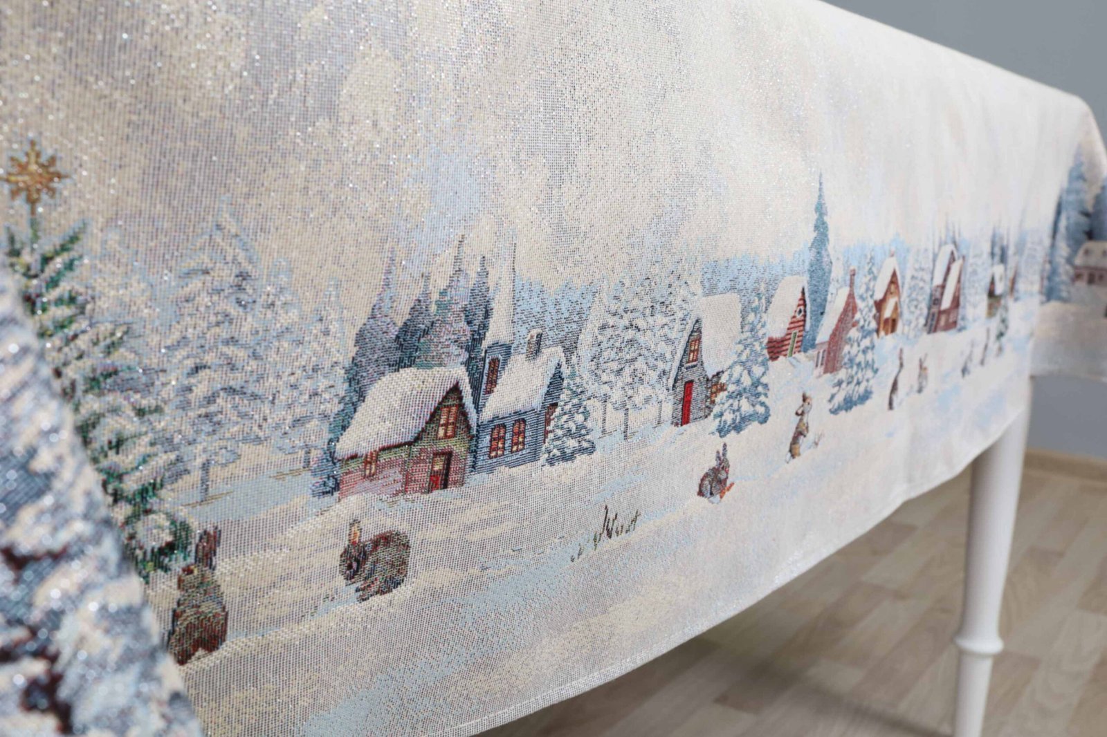 Obrus świąteczny Śnieżna baśń - obrazek 4
