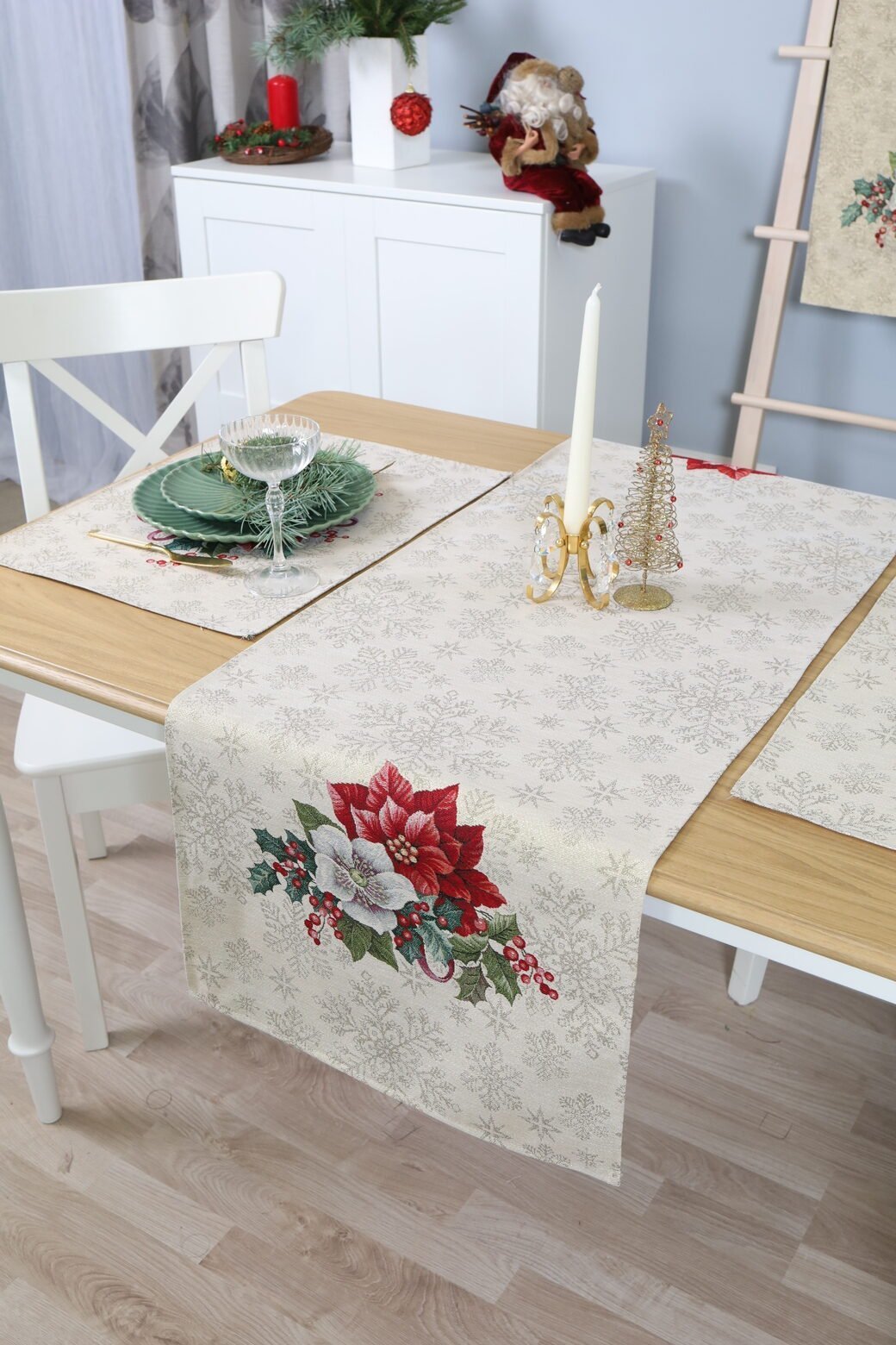 Bieżnik świąteczny Złote Święta - obrazek 2